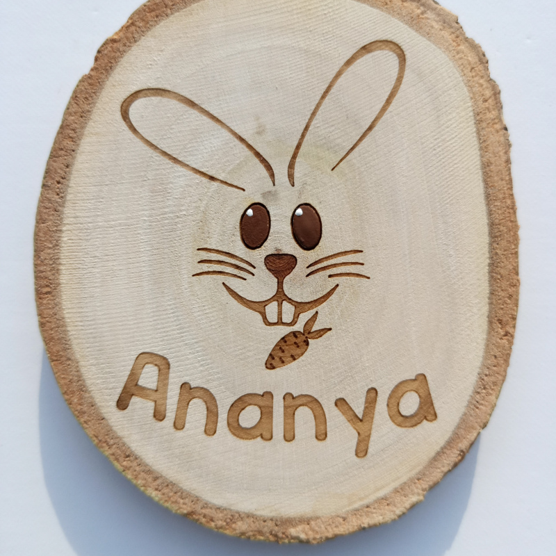 Personalized Wood Cookie